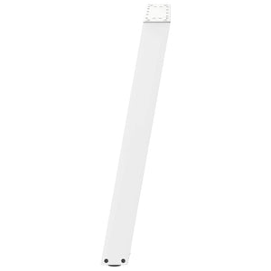 Gambe per tavolo da pranzo a forma di U 2 pz bianche 60x(72-73) cm in acciaio