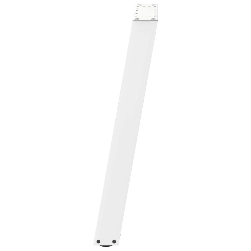 Gambe per tavolo da pranzo a forma di U 2 pz bianche 60x(72-73) cm in acciaio 4012789
