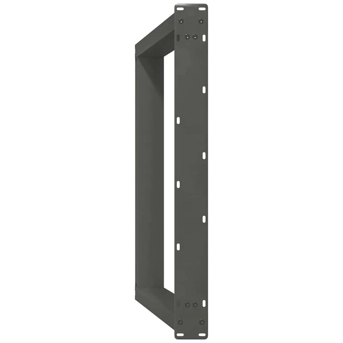 Gambe per tavolo da pranzo a forma di U 2 pz Antracite 70x(72-73) cm Acciaio