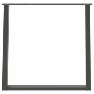 vidaXL Gambe per tavolo da pranzo a forma di U 2 pz Antracite 80x(72-73) cm Acciaio