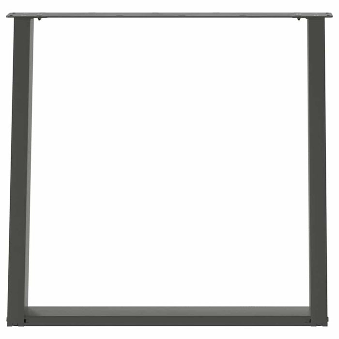 vidaXL Gambe per tavolo da pranzo a forma di U 2 pz Antracite 80x(72-73) cm Acciaio