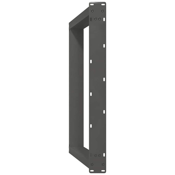 Gambe per tavolo da pranzo a forma di U 2 pz Antracite 80x(72-73) cm Acciaio 4012798