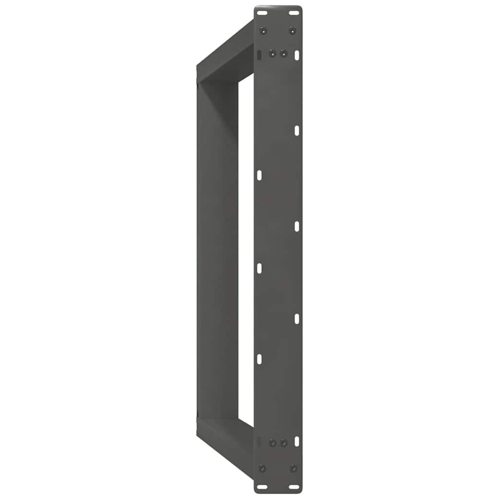 vidaXL Gambe per tavolo da pranzo a forma di U 2 pz Antracite 80x(72-73) cm Acciaio