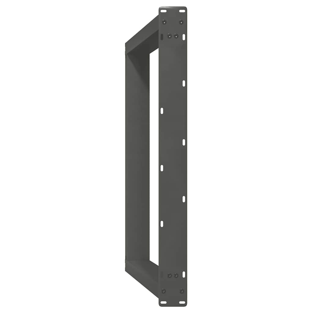 Gambe per tavolo da pranzo a forma di U 2 pz Antracite 100x(72-73) cm Acciaio