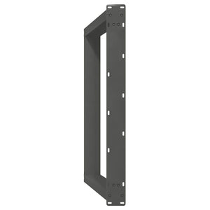 Gambe per tavolo da pranzo a forma di U 2 pz Antracite 100x(72-73) cm Acciaio