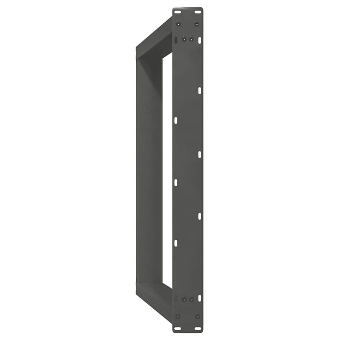 Gambe per tavolo da pranzo a forma di U 2 pz Antracite 100x(72-73) cm Acciaio 4012806