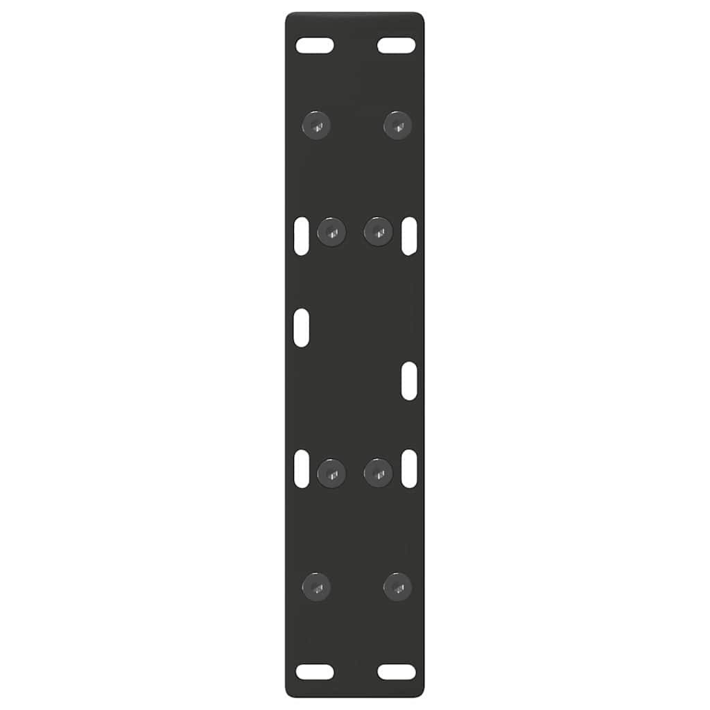 Gambe per Tavolino da Caff¨¨ a Forma di A 2 pz-Set di 2 Gamba per Tavolo Nere 30x(30-31) cm Acciaio