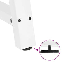 Gambe per Tavolino da Caffè a Forma di A 2 pz Bianche 30x(30-31) cm Acciaio 4012809