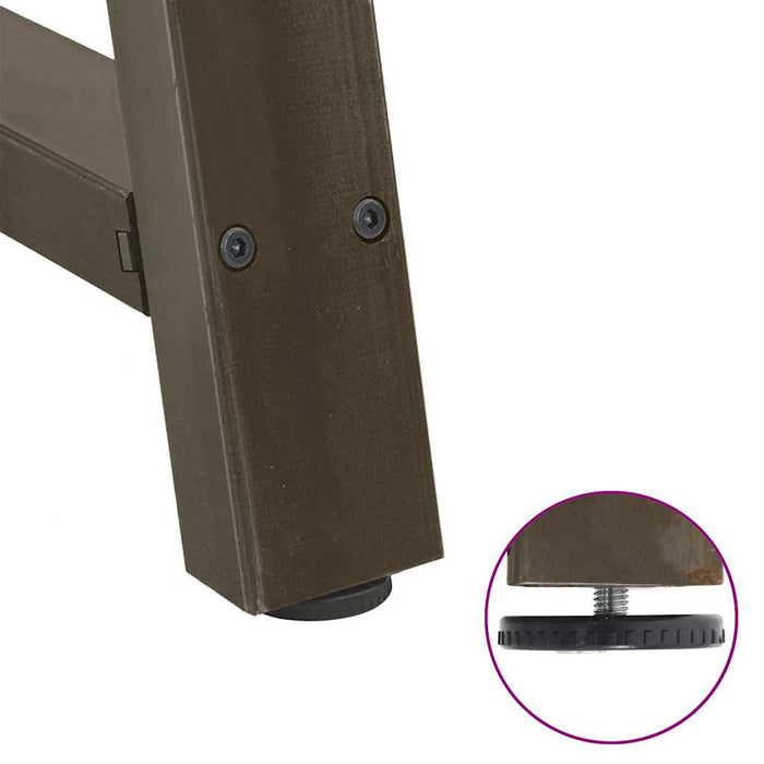 Gambe per Tavolino da Caffè a Forma di A 2 pz 30x(30-31) cm Acciaio