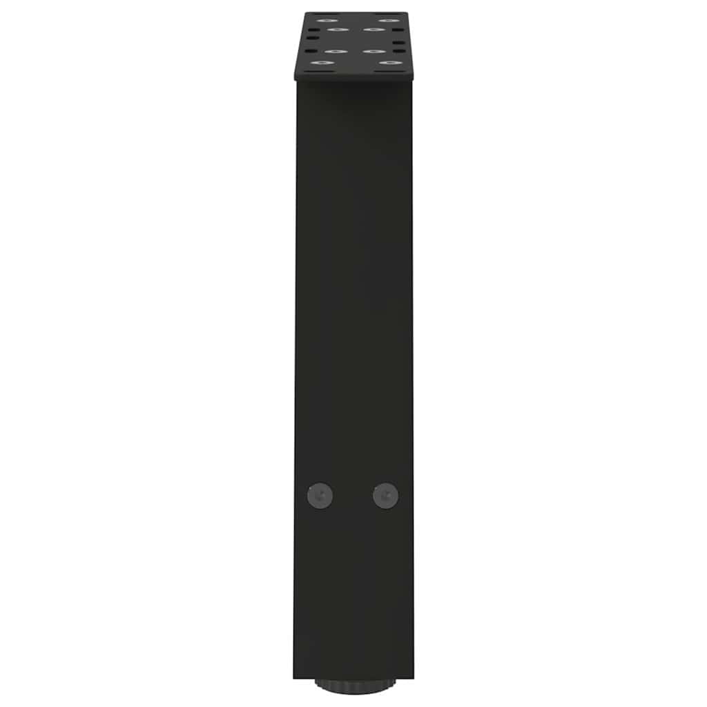 Gambe per Tavolino da Caffè a Forma di A 2 pz Nere 40x(30-31) cm Acciaio