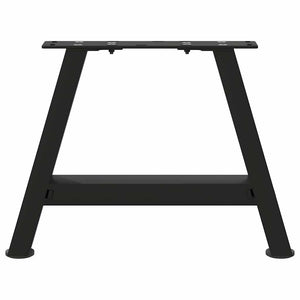 Gambe per Tavolino da Caff¨¨ a Forma di A 2 pz-Set di 2 Gamba per Tavolo Nere 50x(30-31) cm Acciaio