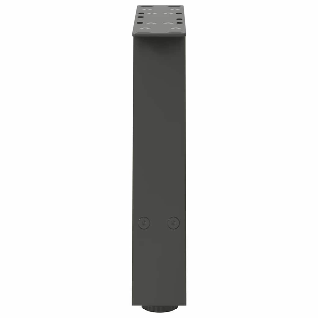 Gambe per Tavolino da Caff¨¨ a Forma di A 2 pz-Set di 2 Gamba per Tavolo Antracite 50x(30-31) cm Acciaio