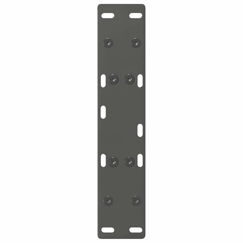 Gambe per Tavolino da Caff¨¨ a Forma di A 2 pz-Set di 2 Gamba per Tavolo Antracite 50x(30-31) cm Acciaio
