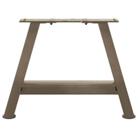 Gambe per Tavolino da Caffè a Forma di A 2 pz 50x(30-31) cm Acciaio