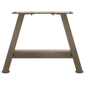 Gambe per Tavolino da Caff¨¨ a Forma di A 2 pz-Set di 2 Gamba per Tavolo 50x(30-31) cm Acciaio