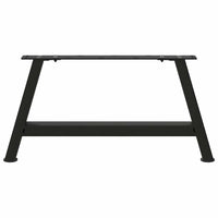 Gambe per Tavolino da Caff¨¨ a Forma di A 2 pz-Set di 2 Gamba per Tavolo Nere 60x(30-31) cm Acciaio