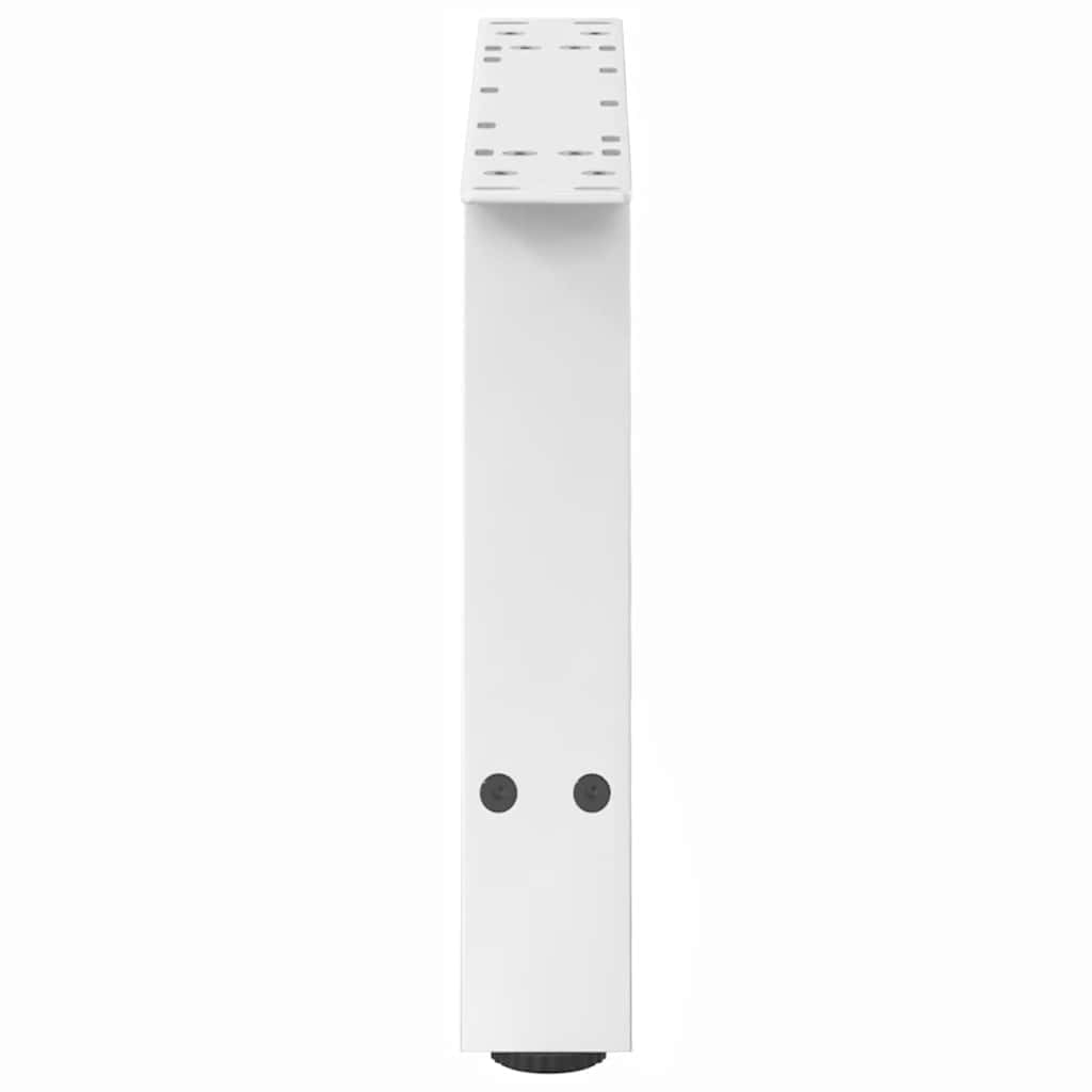 Gambe per Tavolino da Caff¨¨ a Forma di A 2 pz-Set di 2 Gamba per Tavolo Bianche 60x(30-31) cm Acciaio