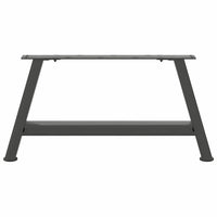 Gambe per Tavolino da Caff¨¨ a Forma di A 2 pz-Set di 2 Gamba per Tavolo Antracite 60x(30-31) cm Acciaio