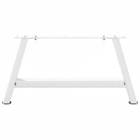 Gambe per Tavolino da Caffè a Forma di A 2 pz Bianche 70x(30-31) cm Acciaio