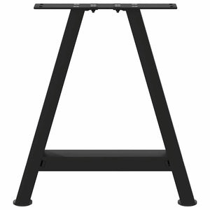 vidaXL Gambe per Tavolino da Caffè a Forma di A 2 pz Nere 38x(42-43) cm Acciaio