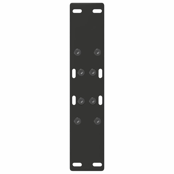 Gambe per Tavolino da Caff¨¨ a Forma di A 2 pz-Set di 2 Gamba per Tavolo Nere 50x(42-43) cm Acciaio