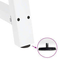 Gambe per Tavolino da Caffè a Forma di A 2 pz Bianche 50x(42-43) cm Acciaio