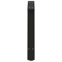 Gambe per Tavolino da Caff¨¨ a Forma di A 2 pz-Set di 2 Gamba per Tavolo Nere 60x(42-43) cm Acciaio