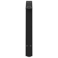 Gambe per Tavolino da Caff¨¨ a Forma di A 2 pz-Set di 2 Gamba per Tavolo Nere 70x(42-43) cm Acciaio