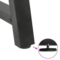 Gambe per Tavolino da Caff¨¨ a Forma di A 2 pz-Set di 2 Gamba per Tavolo Antracite 70x(42-43) cm Acciaio