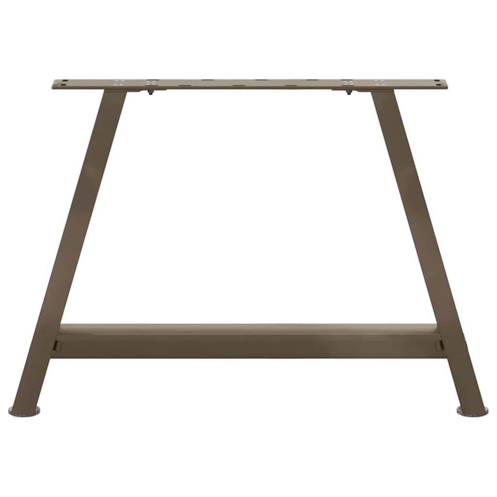 vidaXL Gambe per Tavolino da Caffè a Forma di A 2 pz 70x(42-43) cm Acciaio