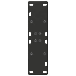 Gambe per tavolo da pranzo a forma di A 2 pz nere 50x(72-73) cm in acciaio