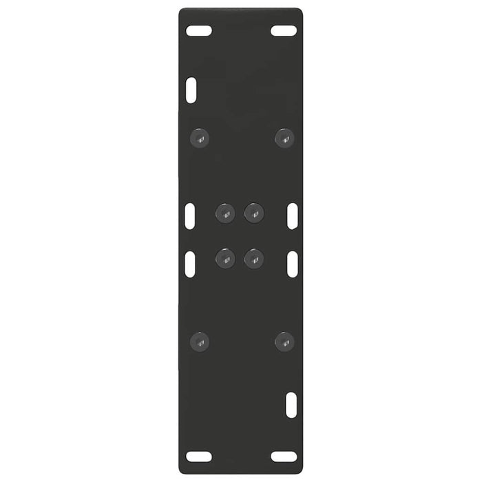 Gambe per tavolo da pranzo a forma di A 2 pz nere 50x(72-73) cm in acciaio