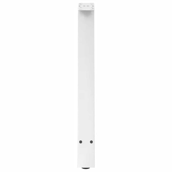 Gambe per tavolo da pranzo a forma di A 2 pz bianche 50x(72-73) cm in acciaio