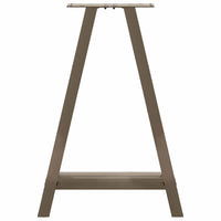 Gambe per tavolo da pranzo a forma di A 2 pz 50x(72-73) cm in acciaio