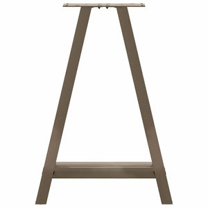 Gambe per tavolo da pranzo a forma di A 2 pz 50x(72-73) cm in acciaio