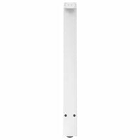 vidaXL Gambe per tavolo da pranzo a forma di A 2 pz bianche 60x(72-73) cm in acciaio