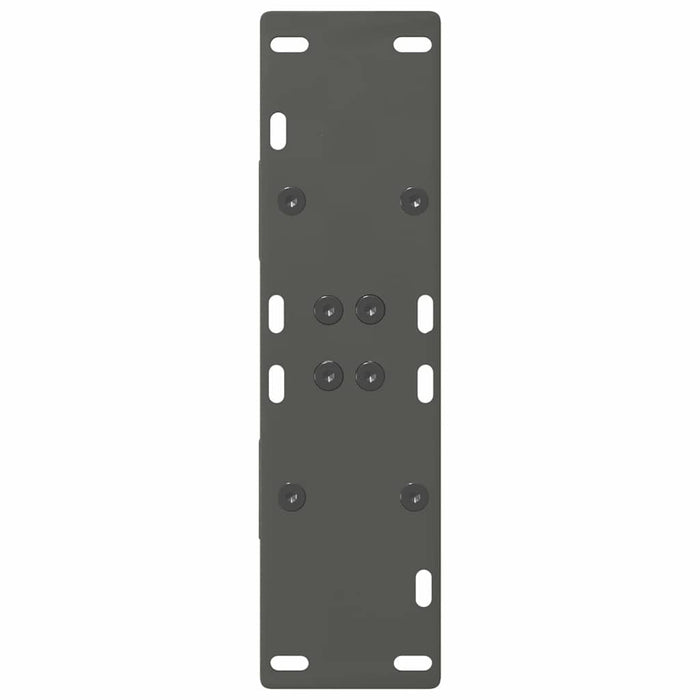 Gambe per tavolo da pranzo a forma di A 2 pz Antracite 60x(72-73) cm Acciaio 4012850