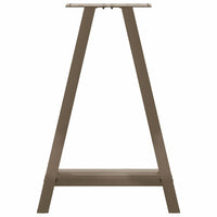 Gambe per tavolo da pranzo a forma di A 2 pz 60x(72-73) cm in acciaio
