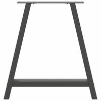 vidaXL Gambe per tavolo da pranzo a forma di A 2 pz Antracite 70x(72-73) cm Acciaio