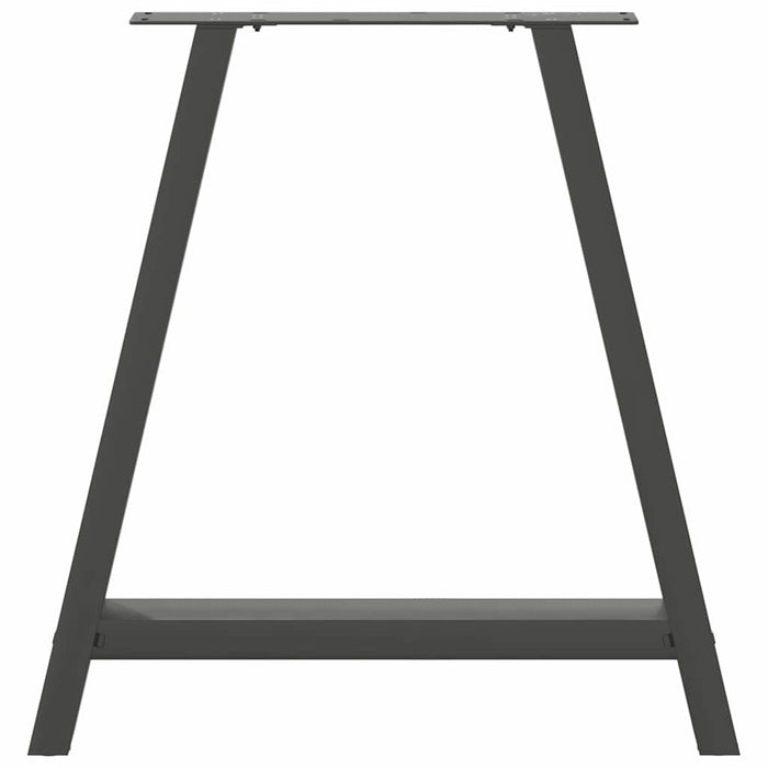 vidaXL Gambe per tavolo da pranzo a forma di A 2 pz Antracite 70x(72-73) cm Acciaio