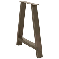 Gambe per tavolo da pranzo a forma di A 2 pz 70x(72-73) cm in acciaio 4012855