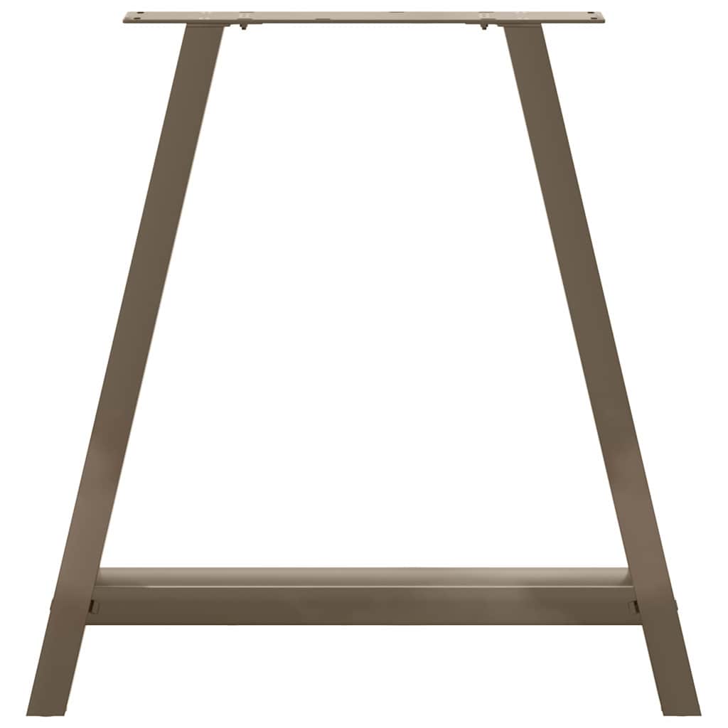 vidaXL Gambe per tavolo da pranzo a forma di A 2 pz 70x(72-73) cm in acciaio