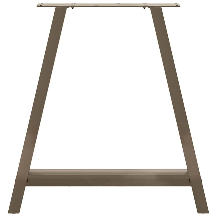 vidaXL Gambe per tavolo da pranzo a forma di A 2 pz 70x(72-73) cm in acciaio