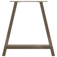 Gambe per tavolo da pranzo a forma di A 2 pz 70x(72-73) cm in acciaio 4012855