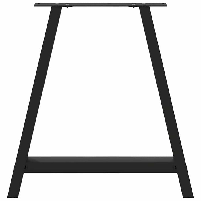 Gambe per tavolo da pranzo a forma di A 2 pz nere 80x(72-73) cm in acciaio 4012856