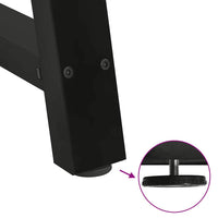 Gambe per tavolo da pranzo a forma di A 2 pz nere 80x(72-73) cm in acciaio 4012856