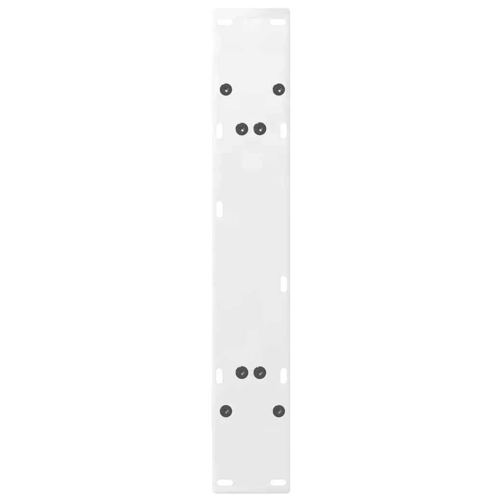 vidaXL Gambe per tavolo da pranzo a forma di A 2 pz bianche 80x(72-73) cm in acciaio