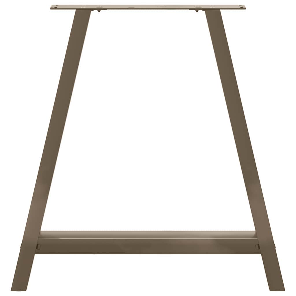Gambe per tavolo da pranzo a forma di A 2 pz 80x(72-73) cm in acciaio