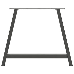 vidaXL Gambe per tavolo da pranzo a forma di A 2 pz Antracite 90x(72-73) cm Acciaio