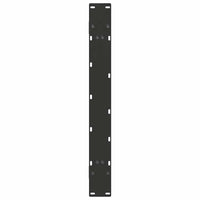 Gambe per tavolo da pranzo a forma di A 2 pz nere 100x(72-73) cm in acciaio